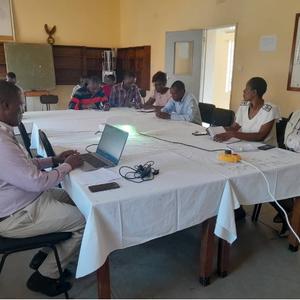 An International SBC Consultant presenting on the SBC tools for Polio outbreak response