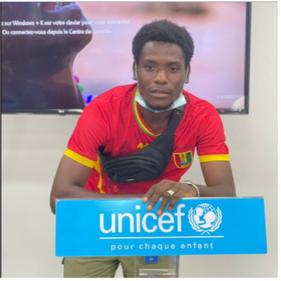 Moussa advocating for UNICEF