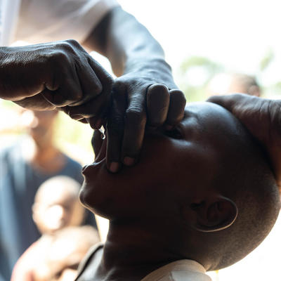 Polio vaccination in Guinea