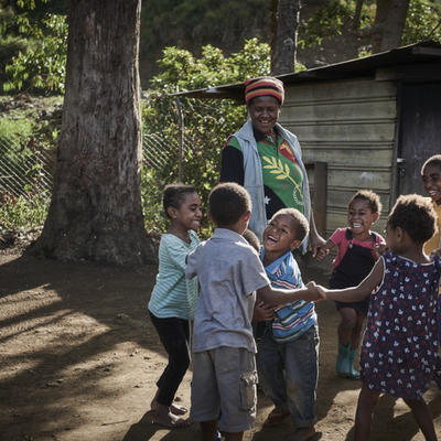 Children playing outside